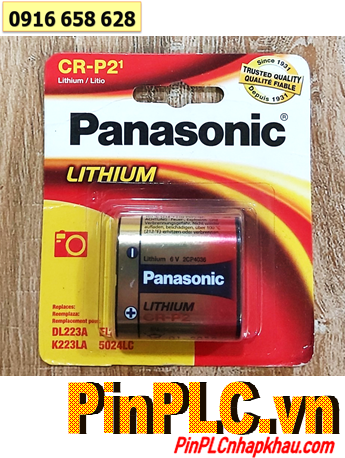 Panasonic CR-P2PA/1B, Pin 6v lithium Panasonic CR-P2, 2CP4036 chính hãng, Xuất xứ Mỹ (USA) |HẾT HÀNG